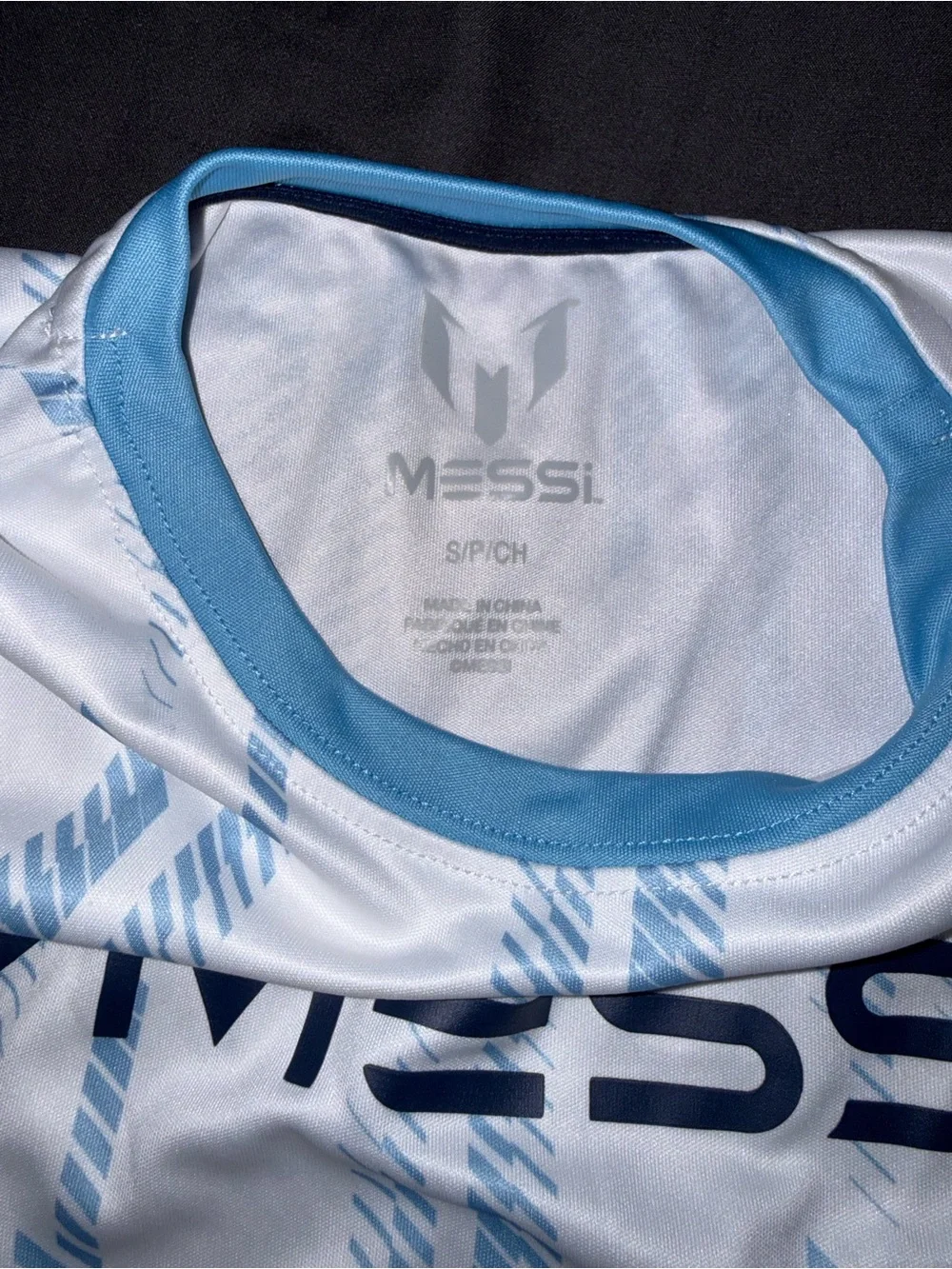 Messi Men's Light Blue & White Athletic Jersey